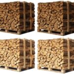 4 x Padėklai (2 baltojo ąžuolo + 2 buko/skroblio) – 40 cm rąstai